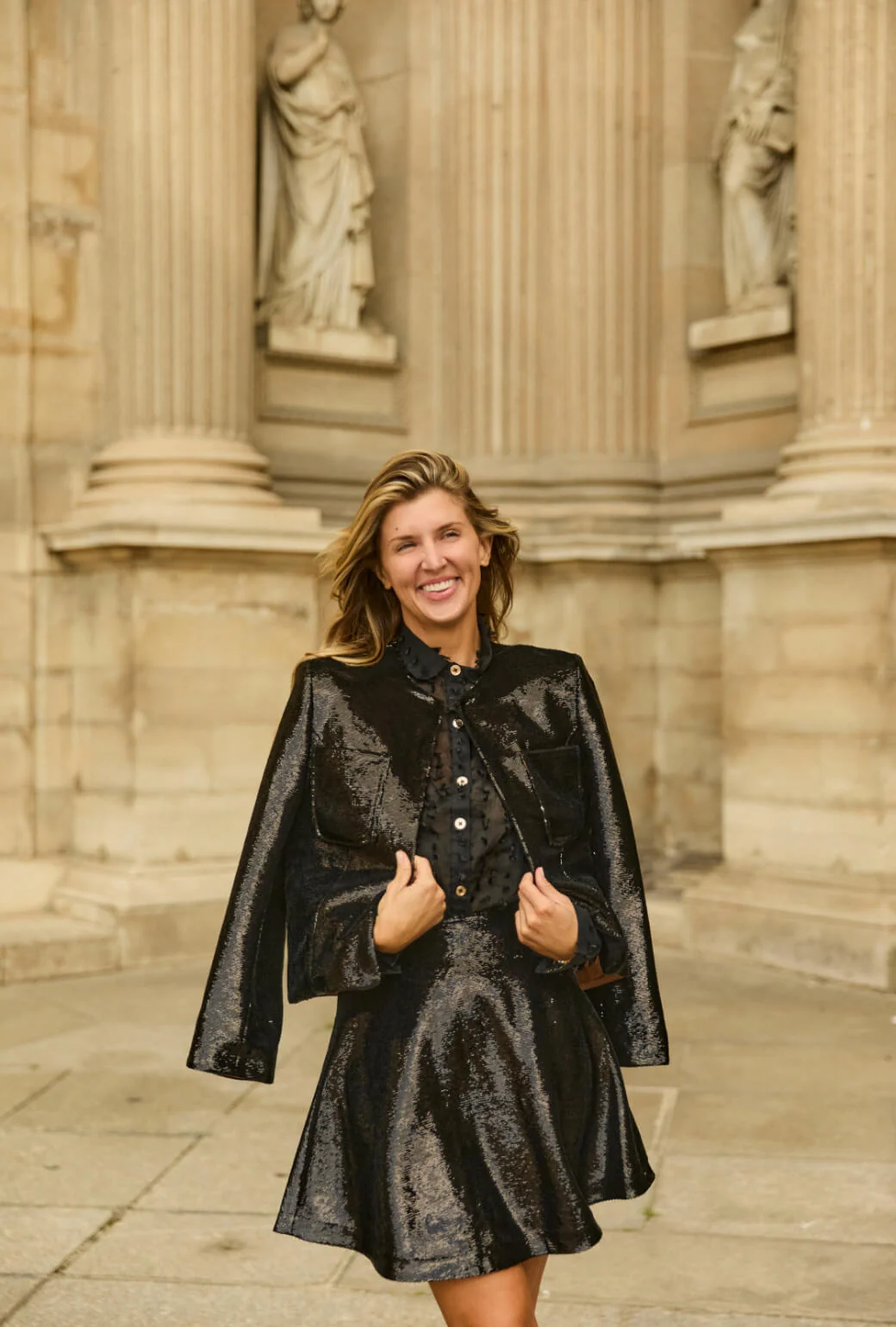 Buru x Anna Kloots The Laura Mini - Black Liquid Sequin - BURU