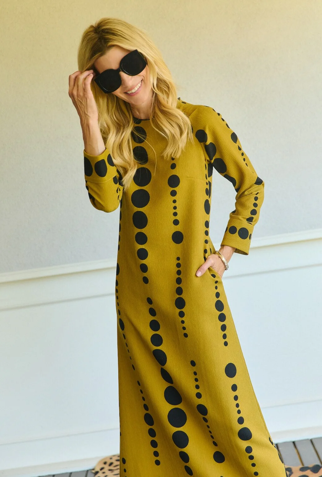 Astor Gown - Dijon Dots - BURU