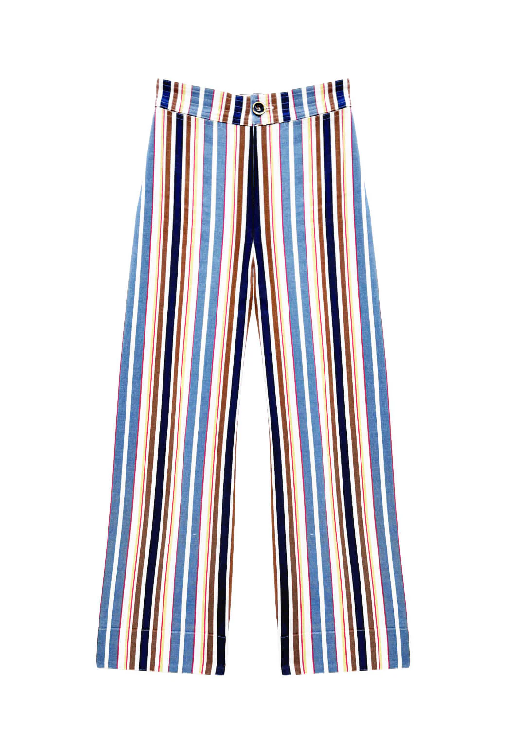 The Charlie Pant - Brown Stripe Twill - BURU