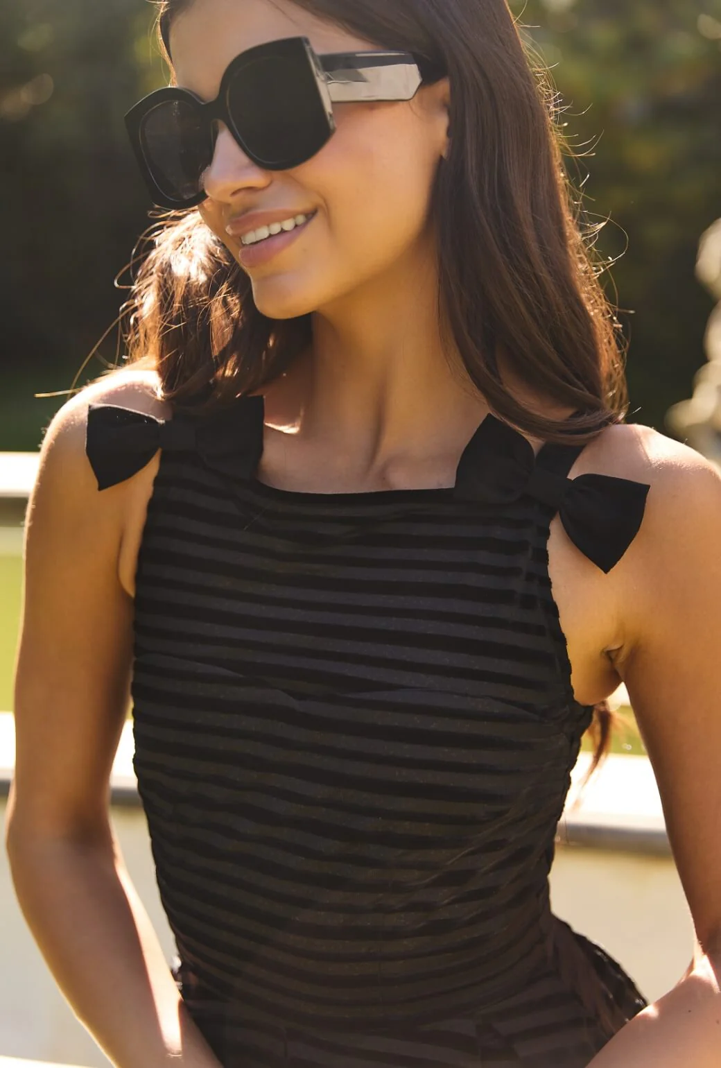 Buru x Anna Kloots The Anna Dress 2.0 - Striped Shimmer Velvet - BURU