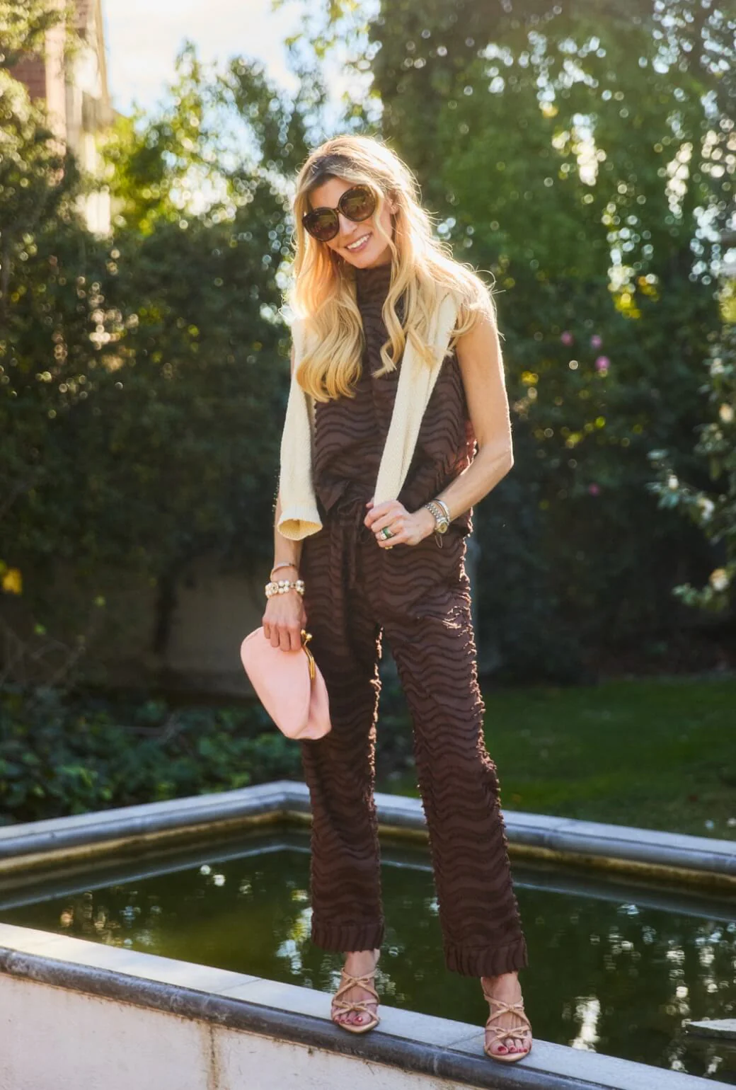 Cropped Sleeveless Mod Top - Chocolate Fringe - BURU