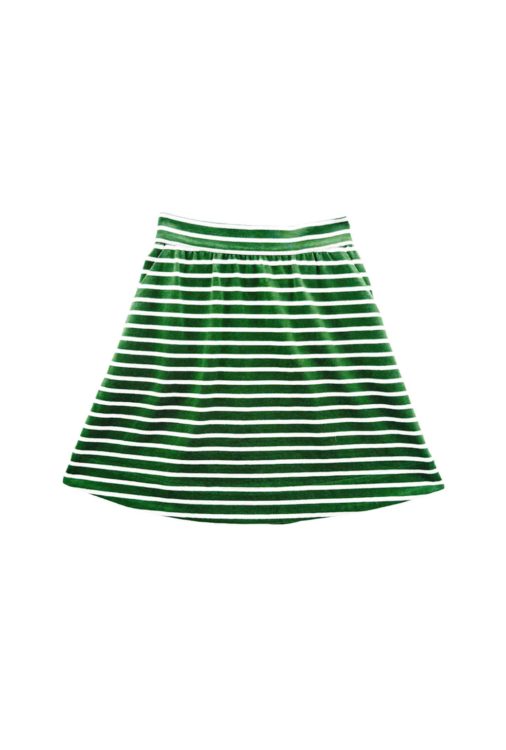 Everyday MINI Skirt - Green Stripe Knit - BURU