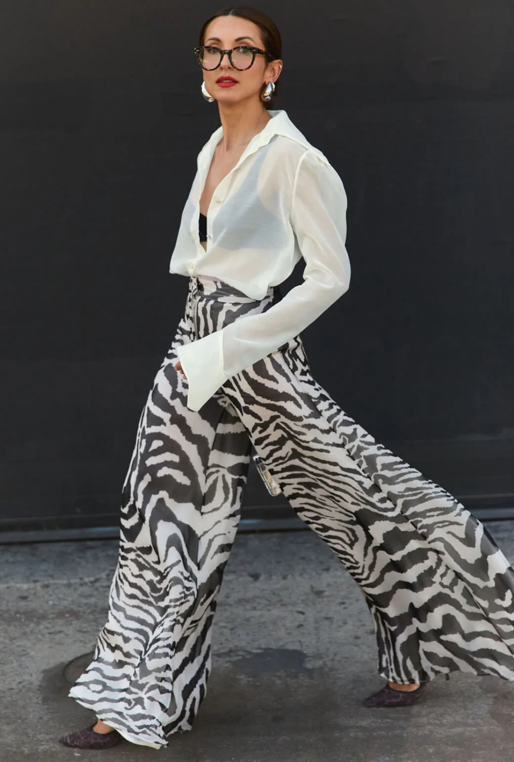 Buru x India The Wendy Darling Wide Leg - Zebra - BURU