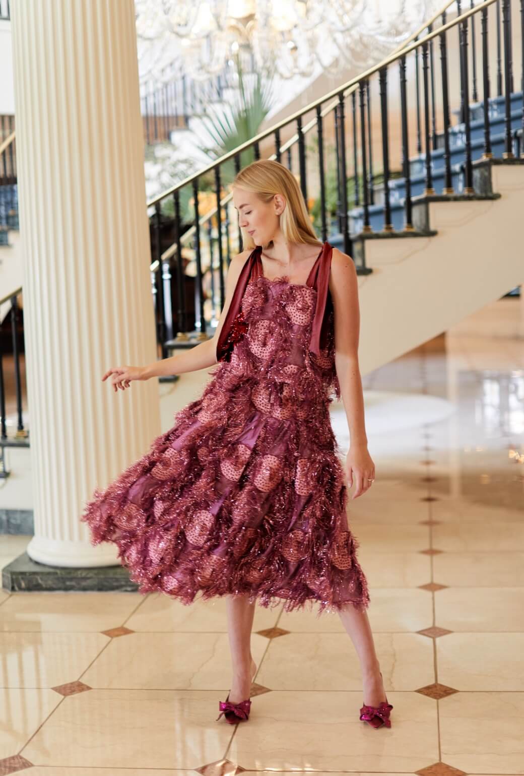 Pillar Top - Bordeaux Eyelash - BURU