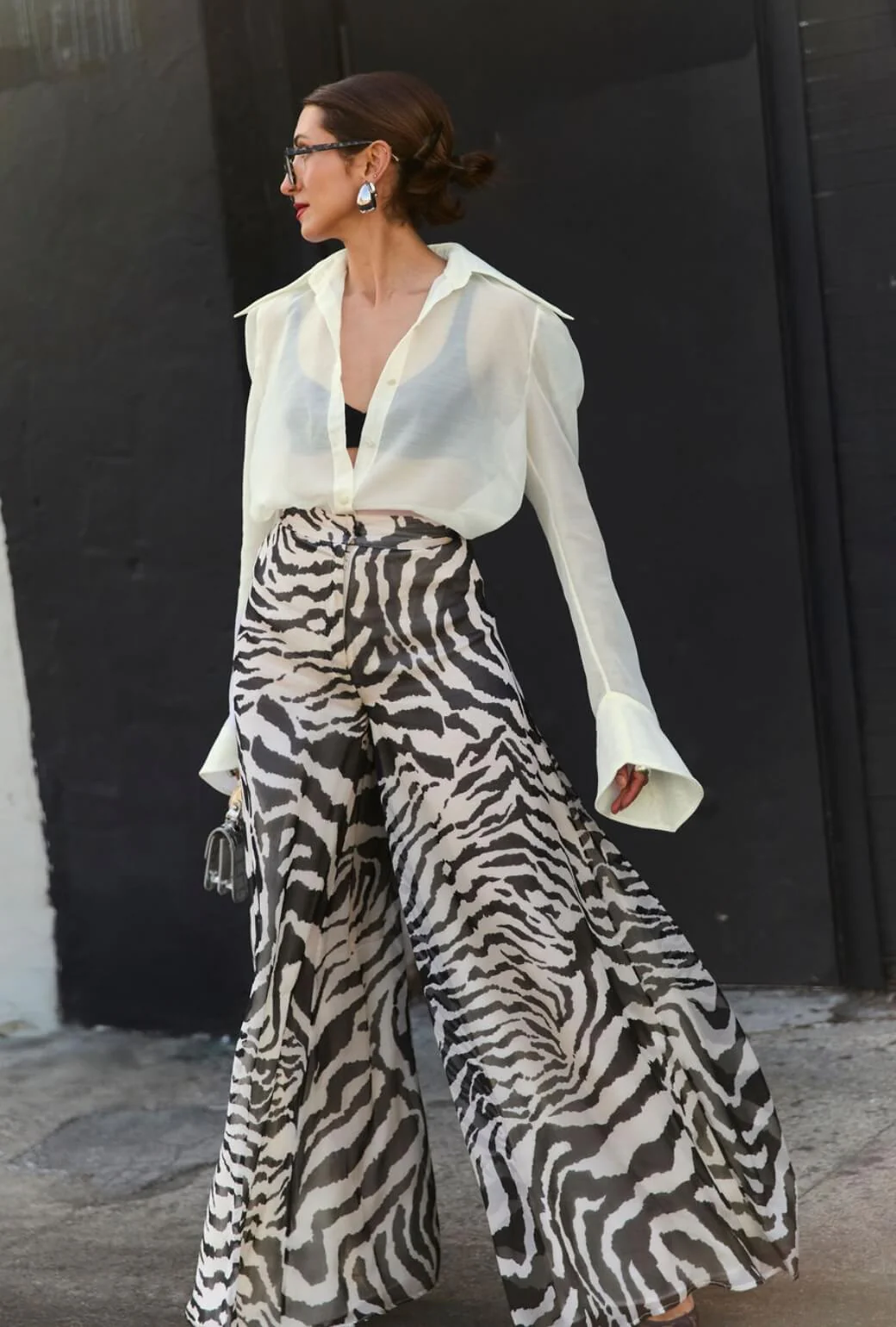 Buru x India The Wendy Darling Wide Leg - Zebra - BURU