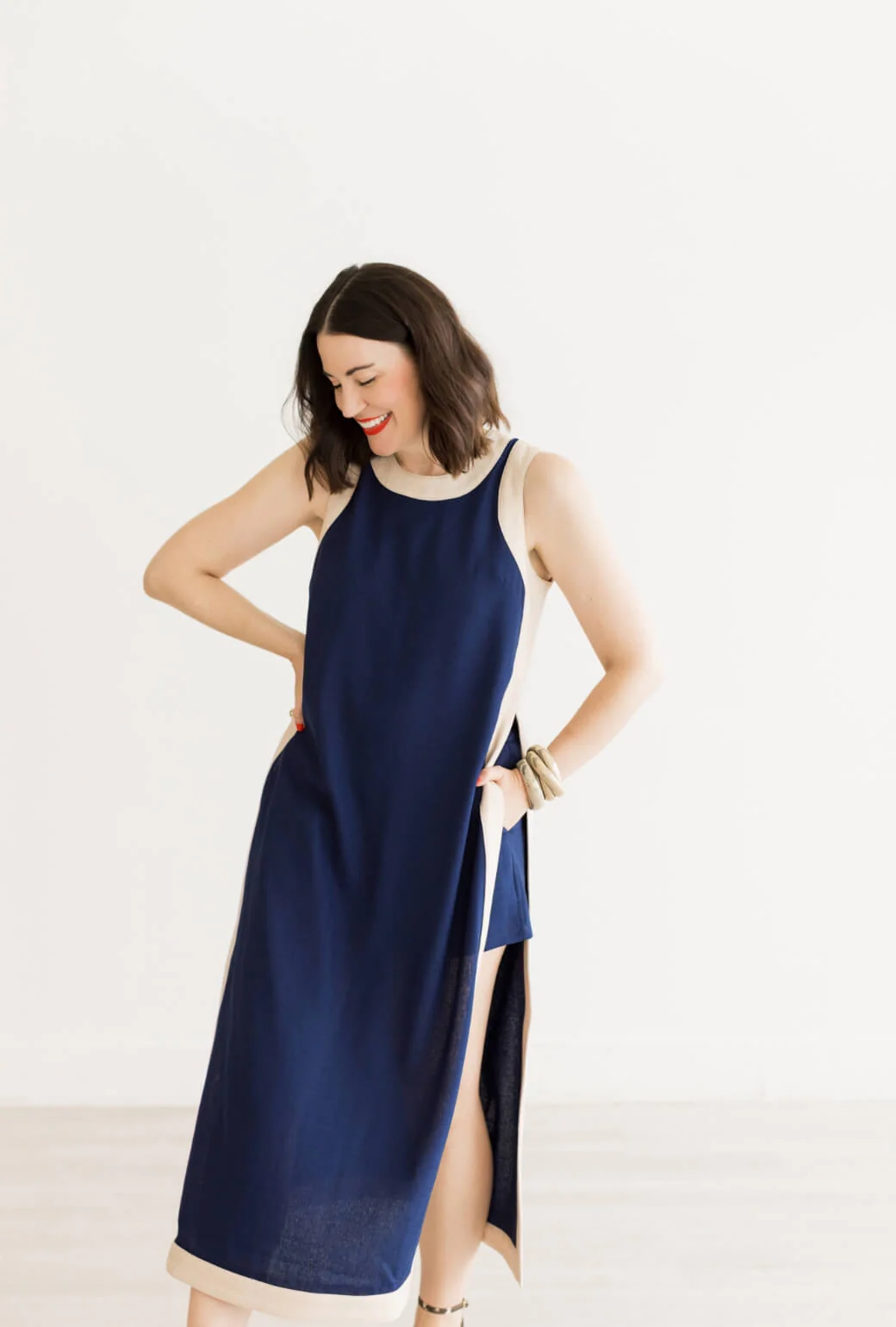 Buru x Val Bermuda Set - Navy & Taupe - BURU