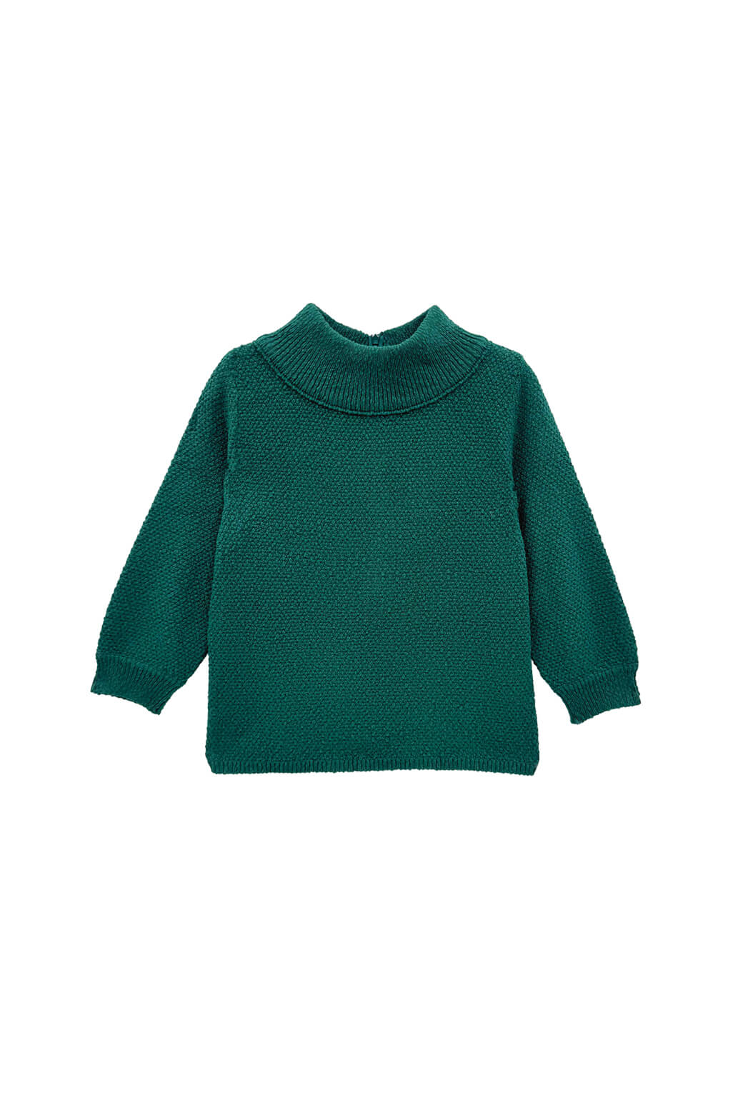 The Carlyle Sweater - BURU Deep Green Knit Bouclé - BURU