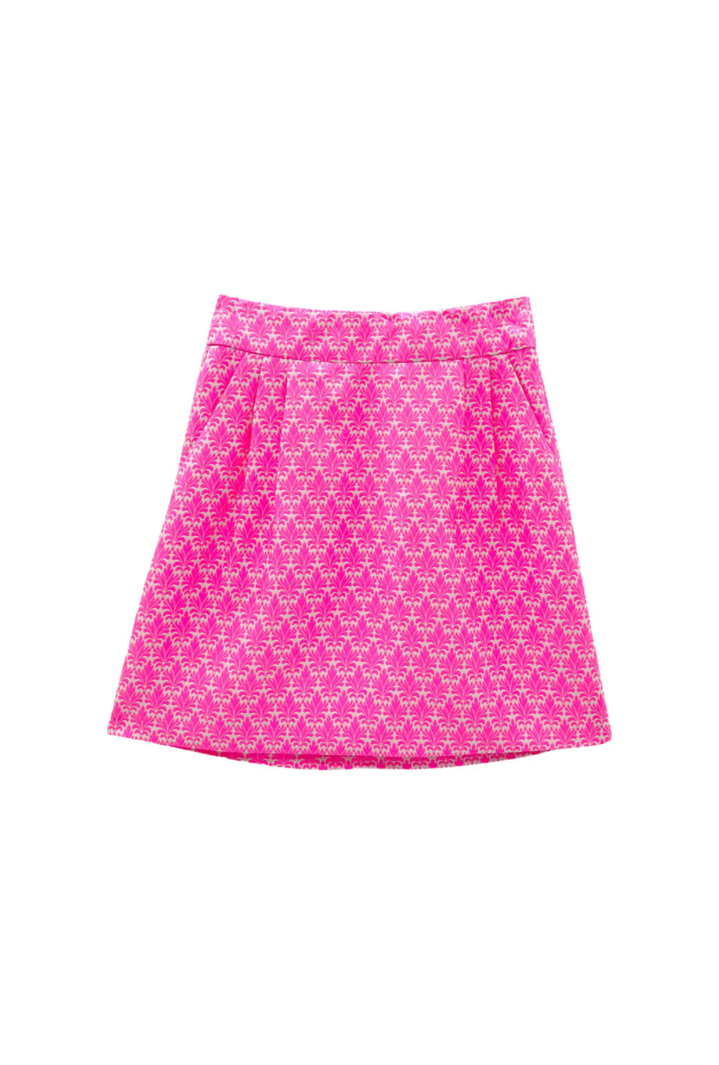 Run for the Roses Maggie Mini Skirt - Pink Damask - BURU