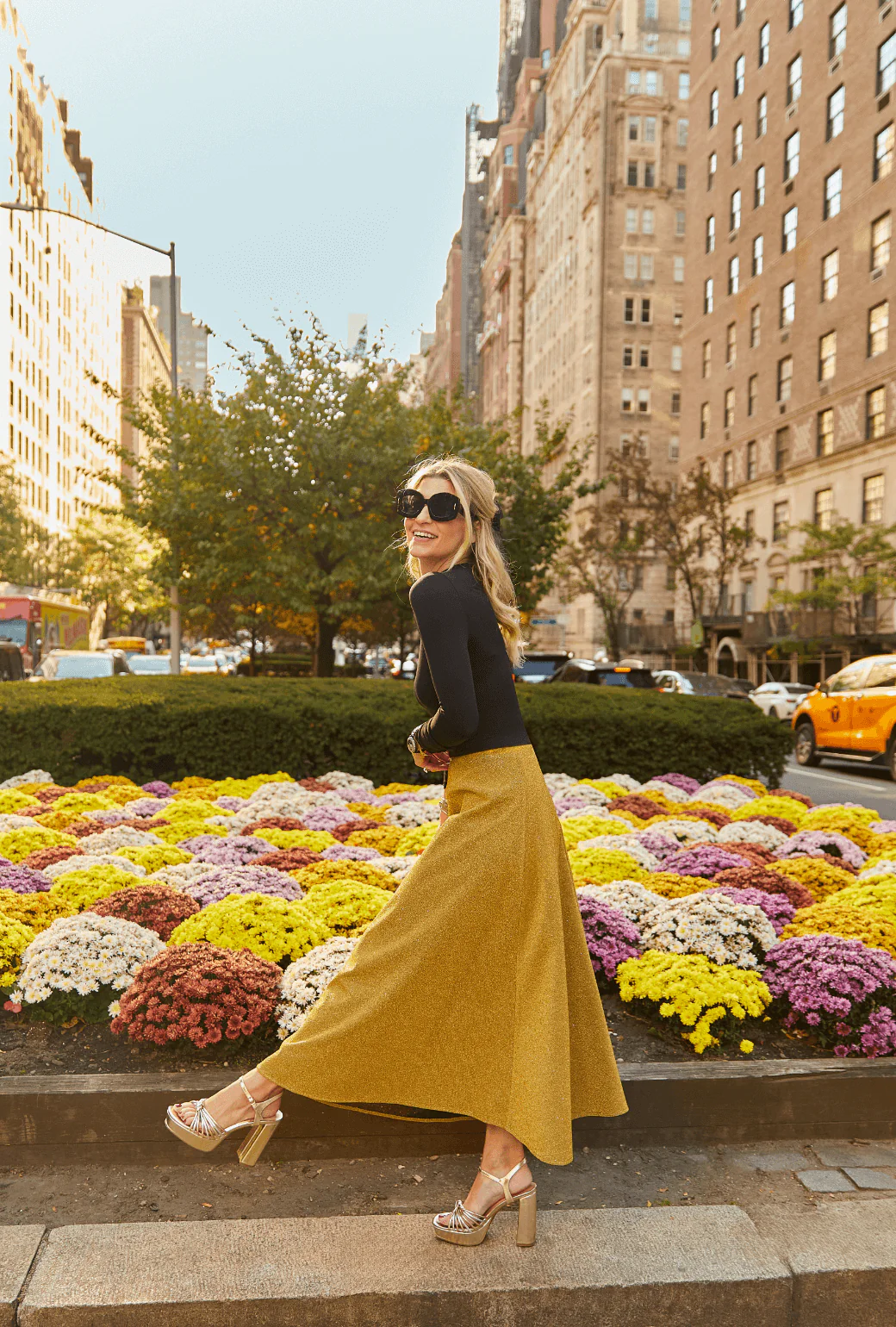 The Laura Skirt - Gold Sparkle - BURU