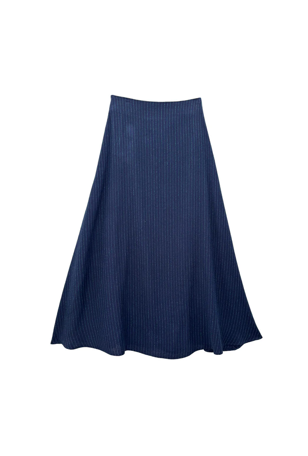 The Laura Skirt MIDI - Pinstripe - BURU