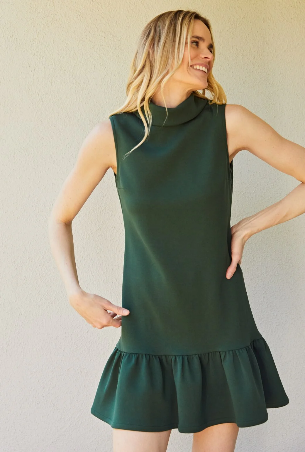 The Birdie Dress - Deep Green - BURU