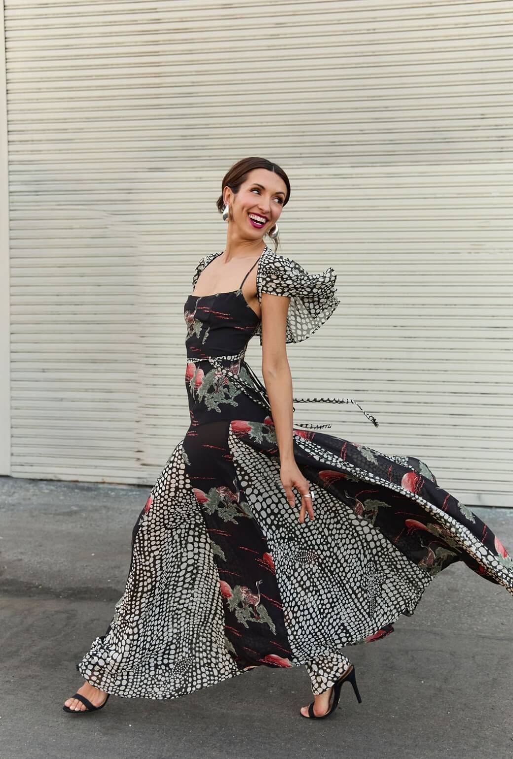 Buru x India The Kings Road Ruffle Belt - Abstract Dot - BURU