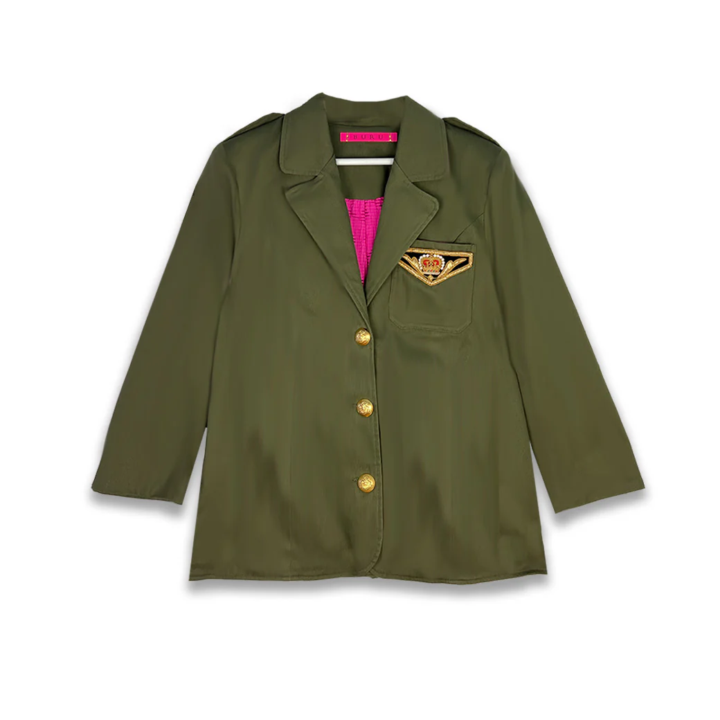 The Military Blazer - Olive Green - BURU