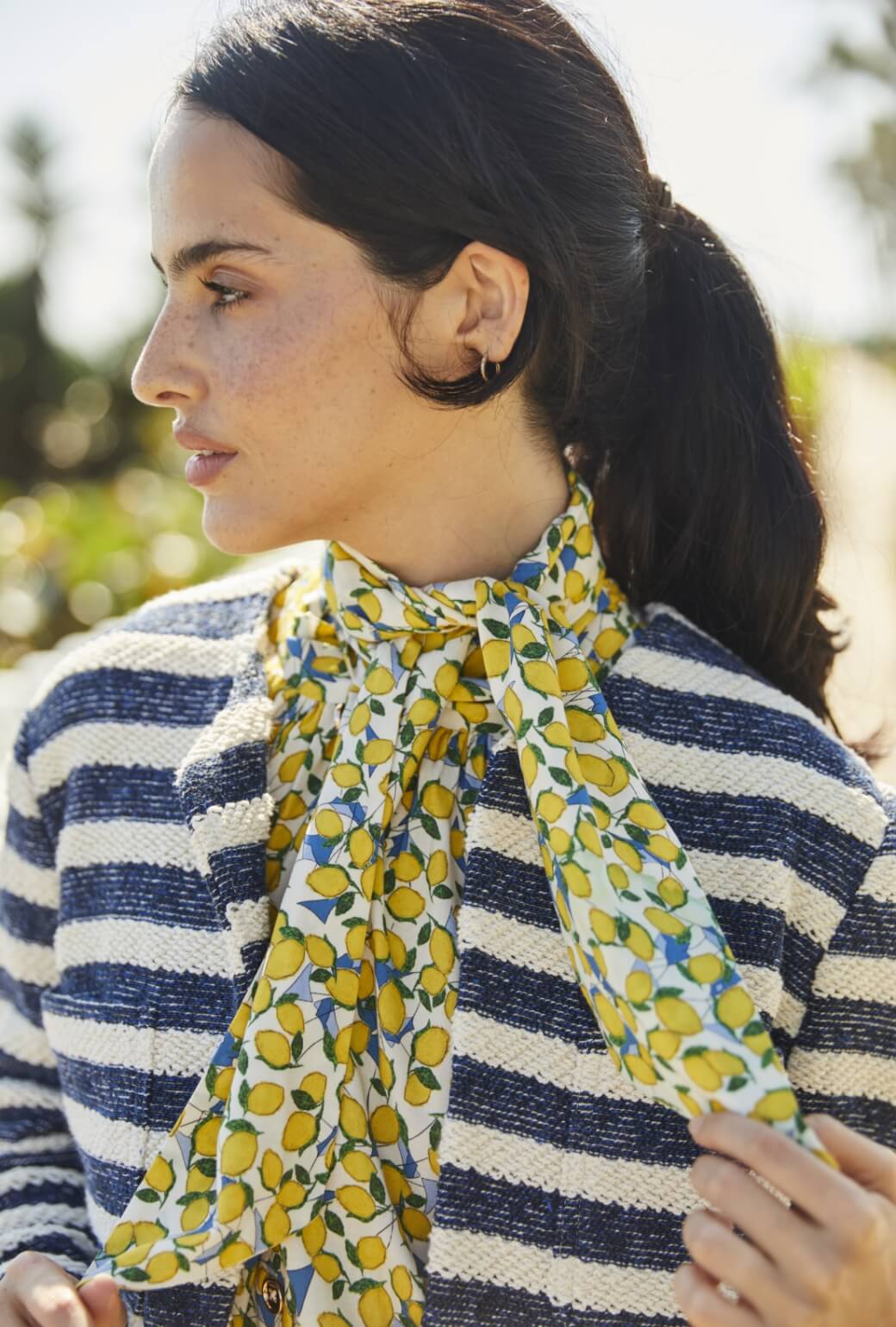 Cardigan Blazer - Navy Rope - BURU