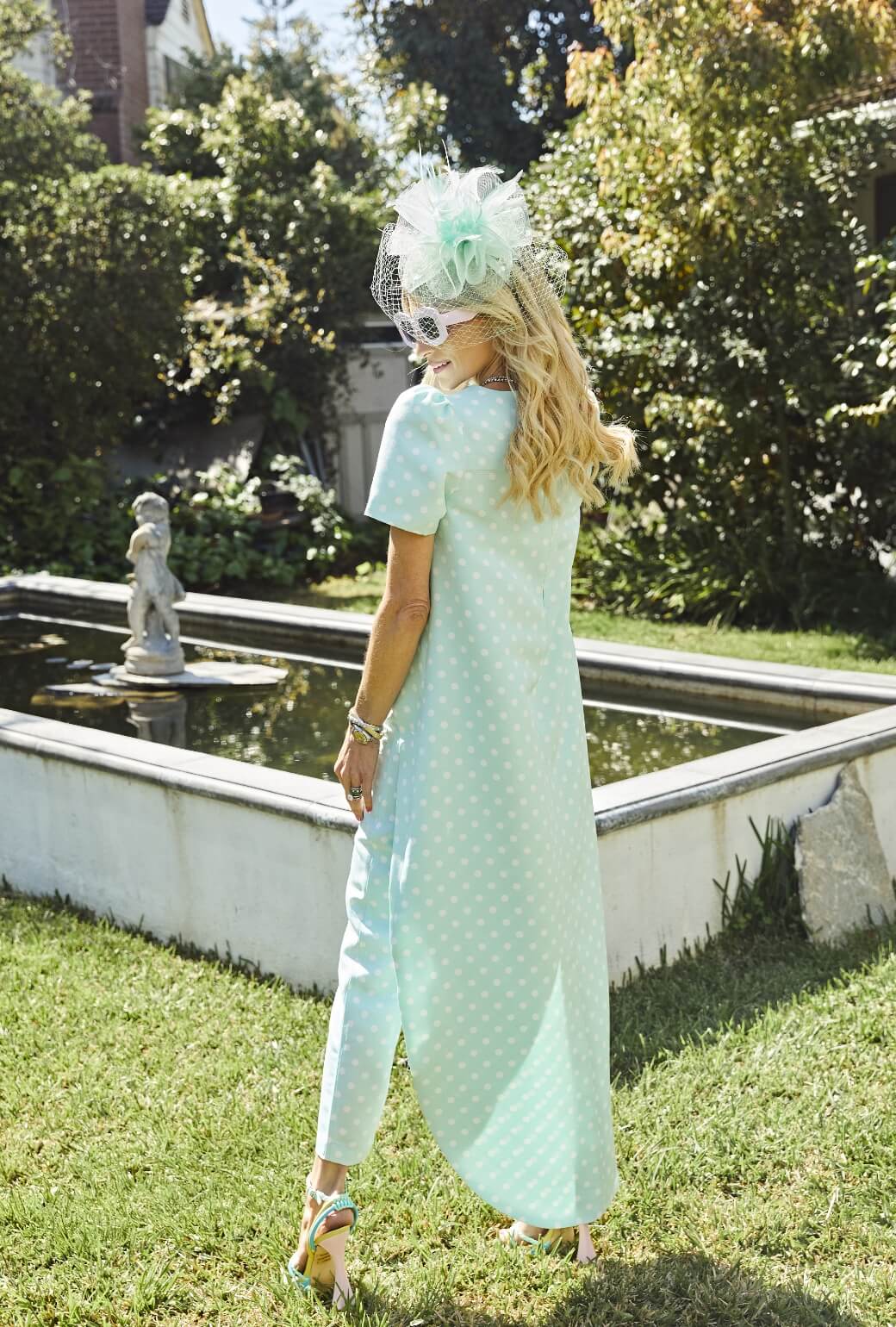 Run for the Roses Worth Top - Aqua Dot - BURU