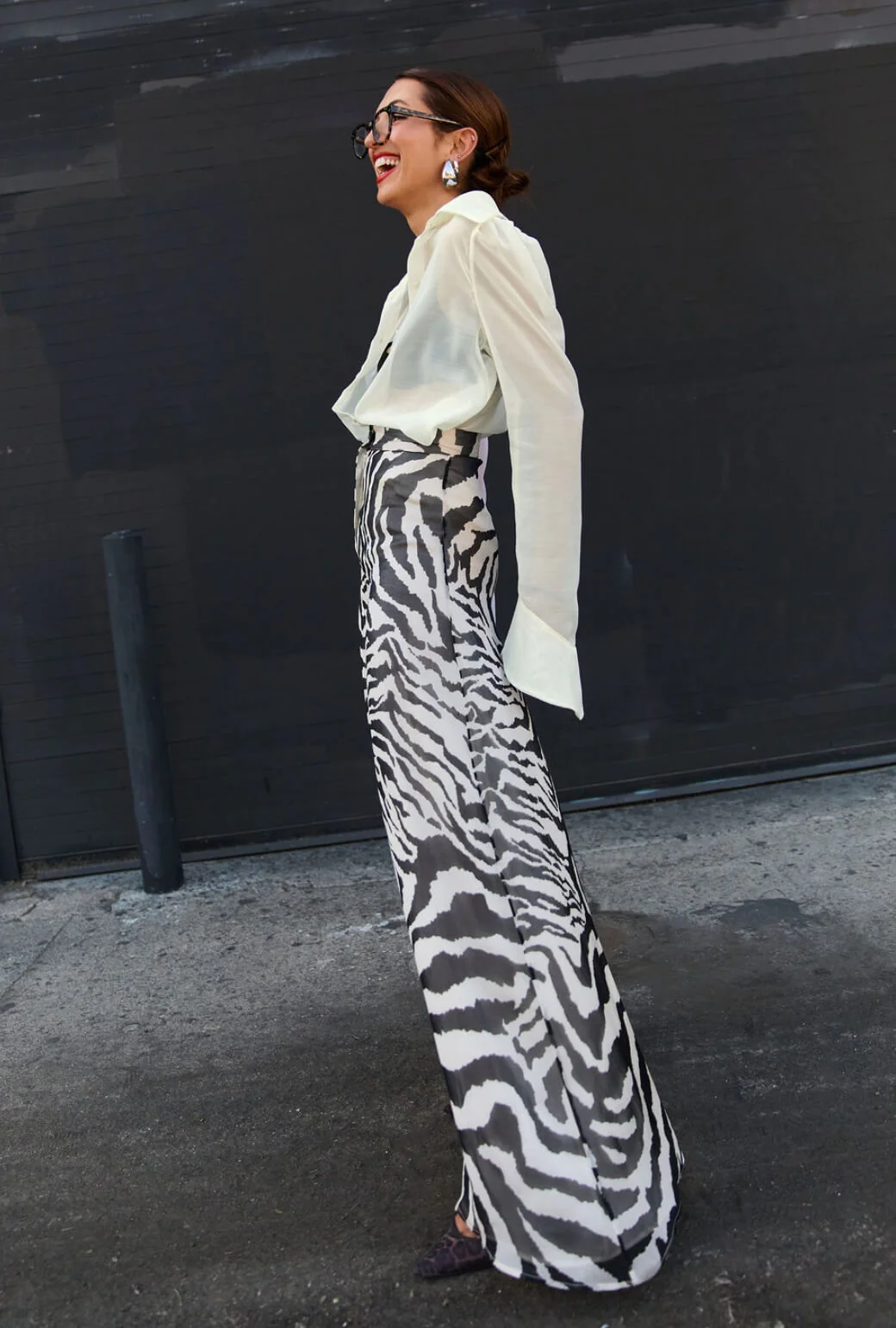 Buru x India The Wendy Darling Wide Leg - Zebra - BURU