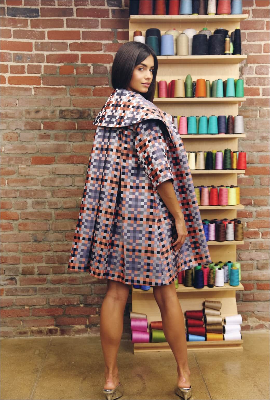 Car Coat - Patchwork Jacquard - BURU