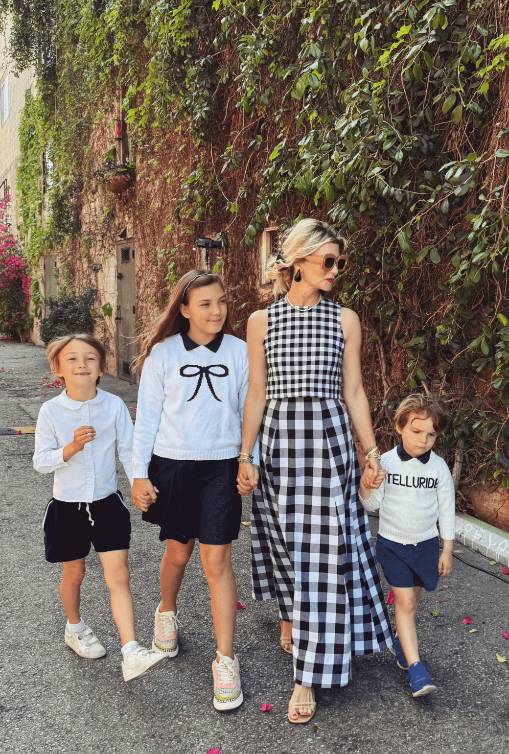 Guest Skirt - Black & White Gingham - BURU