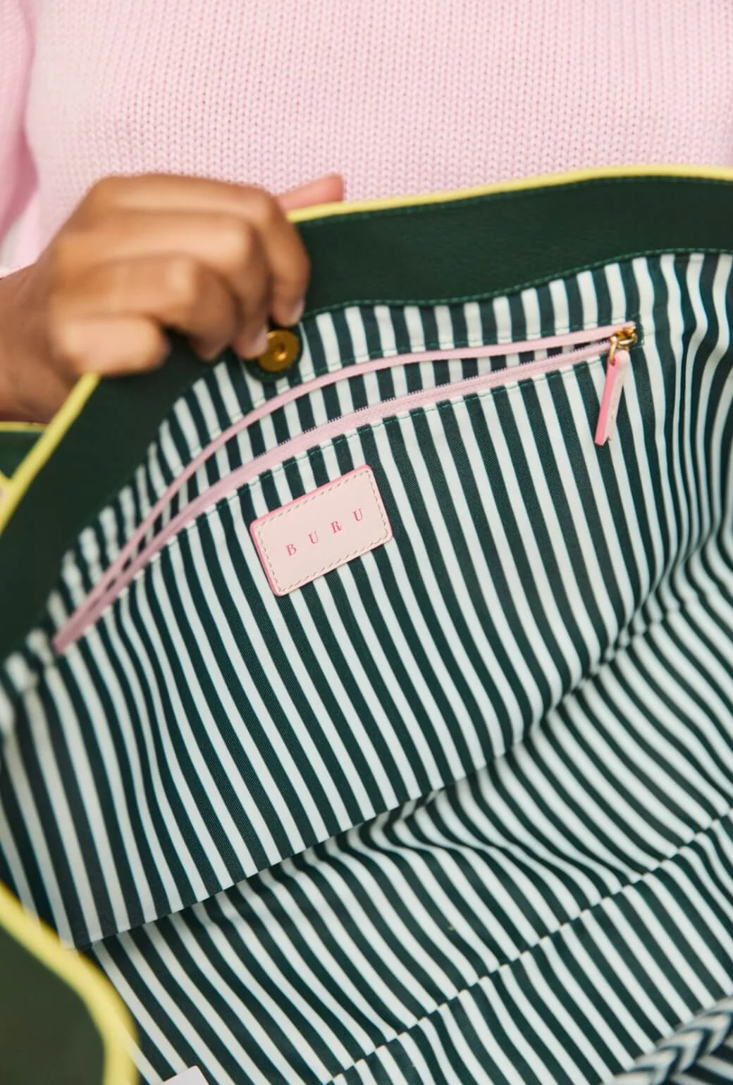 The Fern Tote - Deep Green - BURU