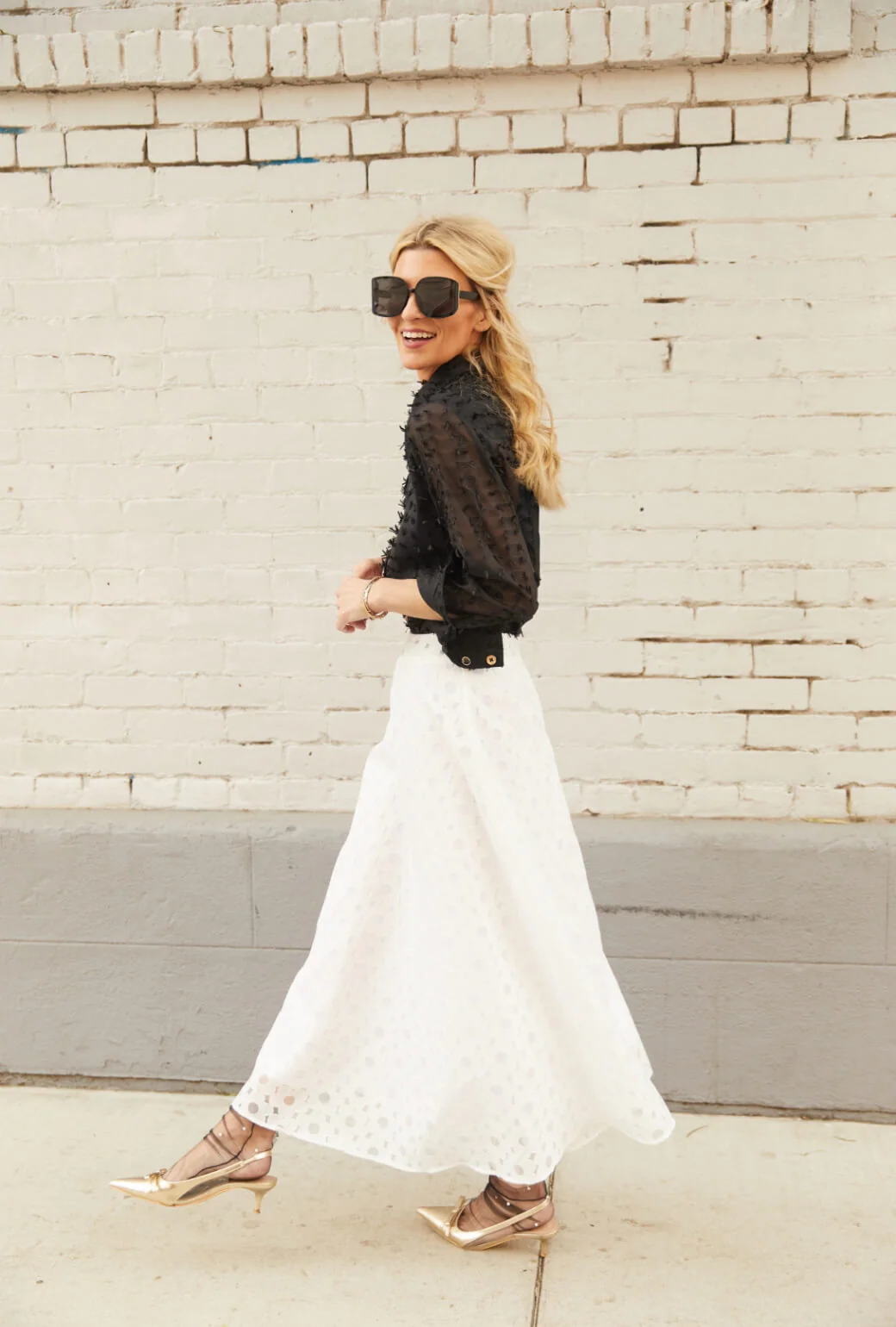 Mel Button Down Shirt - Noir Bows - BURU