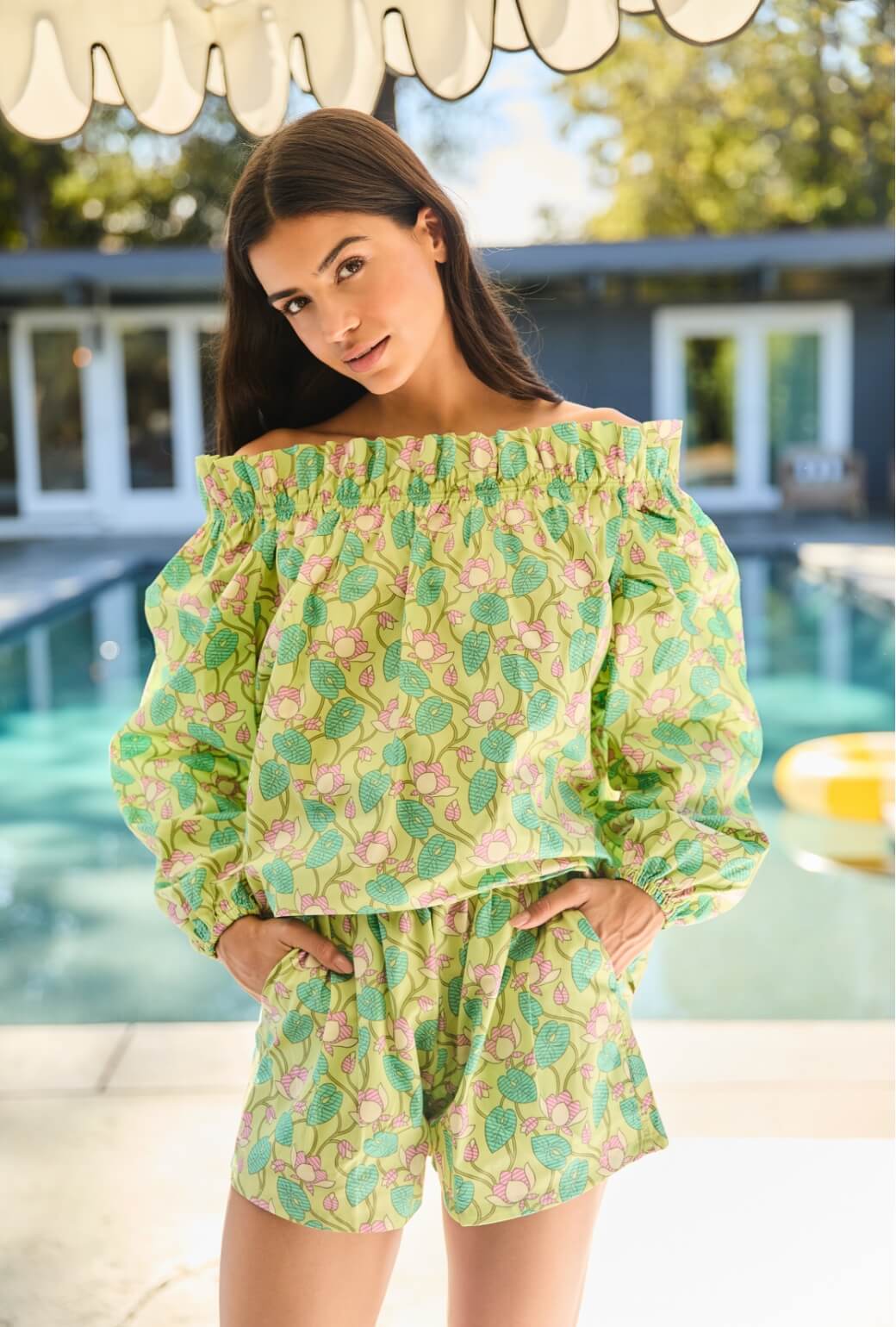 Bettie Ann Blouse - Lotus Flower - BURU