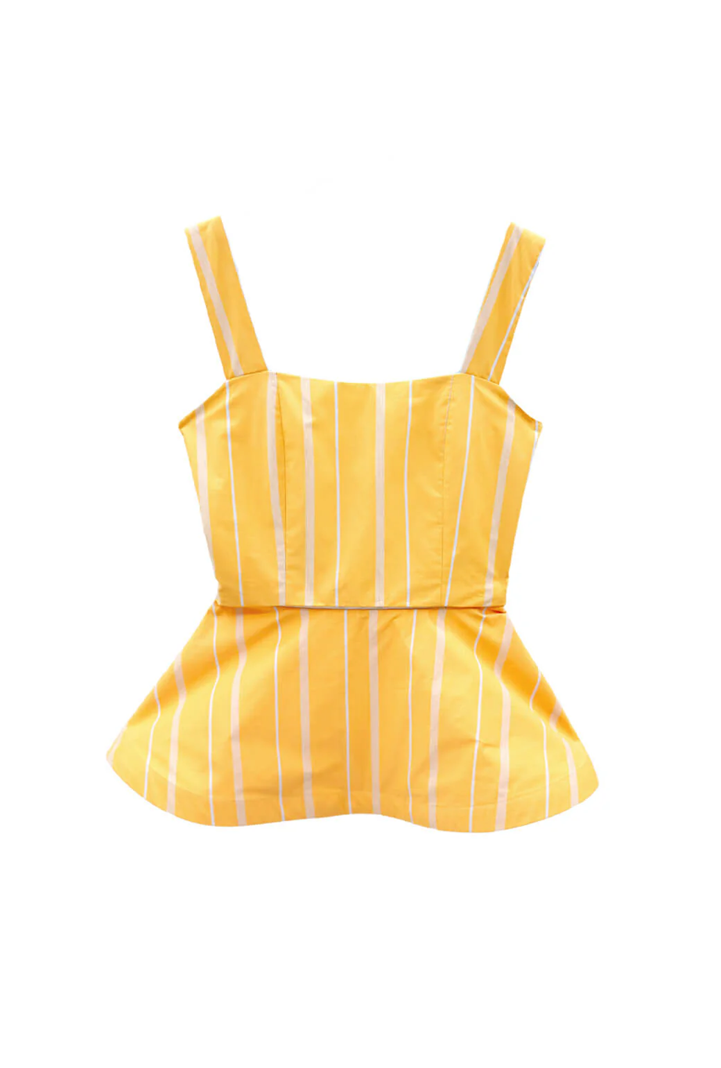 The Peplum Bustier -Clementine Stripe - BURU