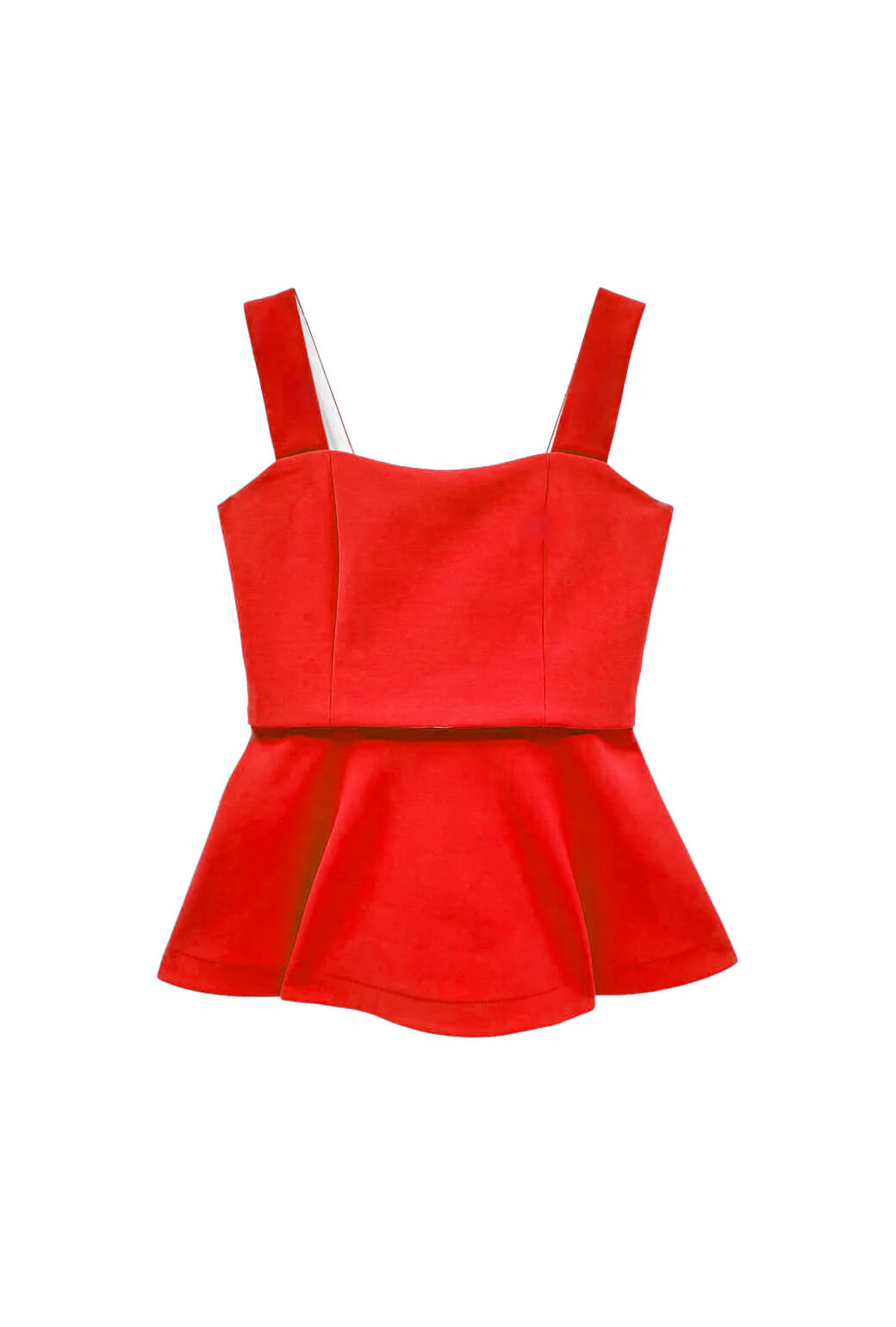 Buru x Anna Kloots The Peplum Bustier - Red Taffeta - BURU