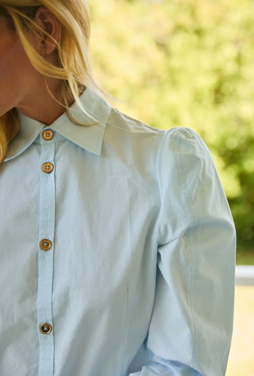 The Brett Button Down - Baby Blue - BURU