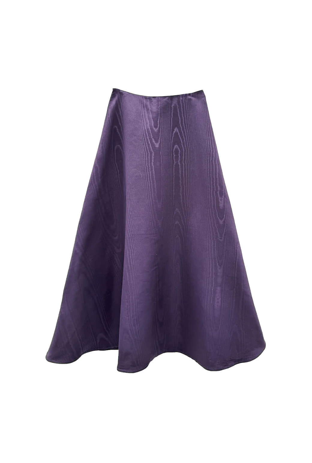 The Laura Skirt - Eggplant Moiré - BURU