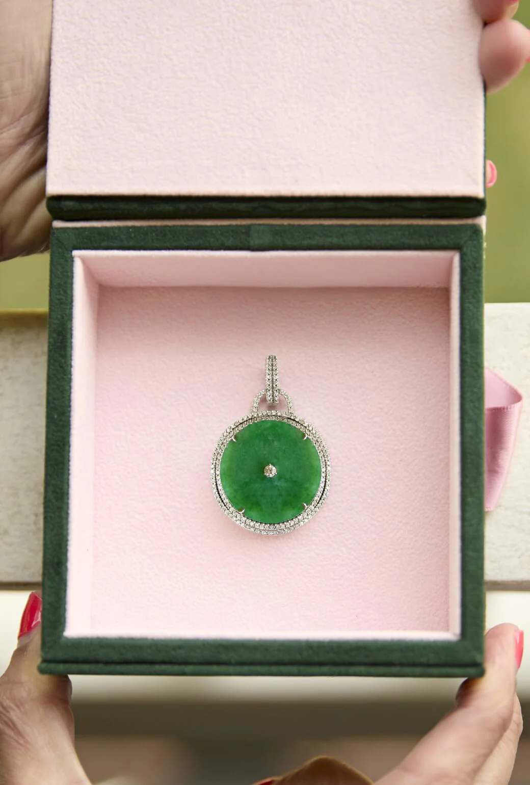 Buru Medallion - Diamond & Jade - BURU