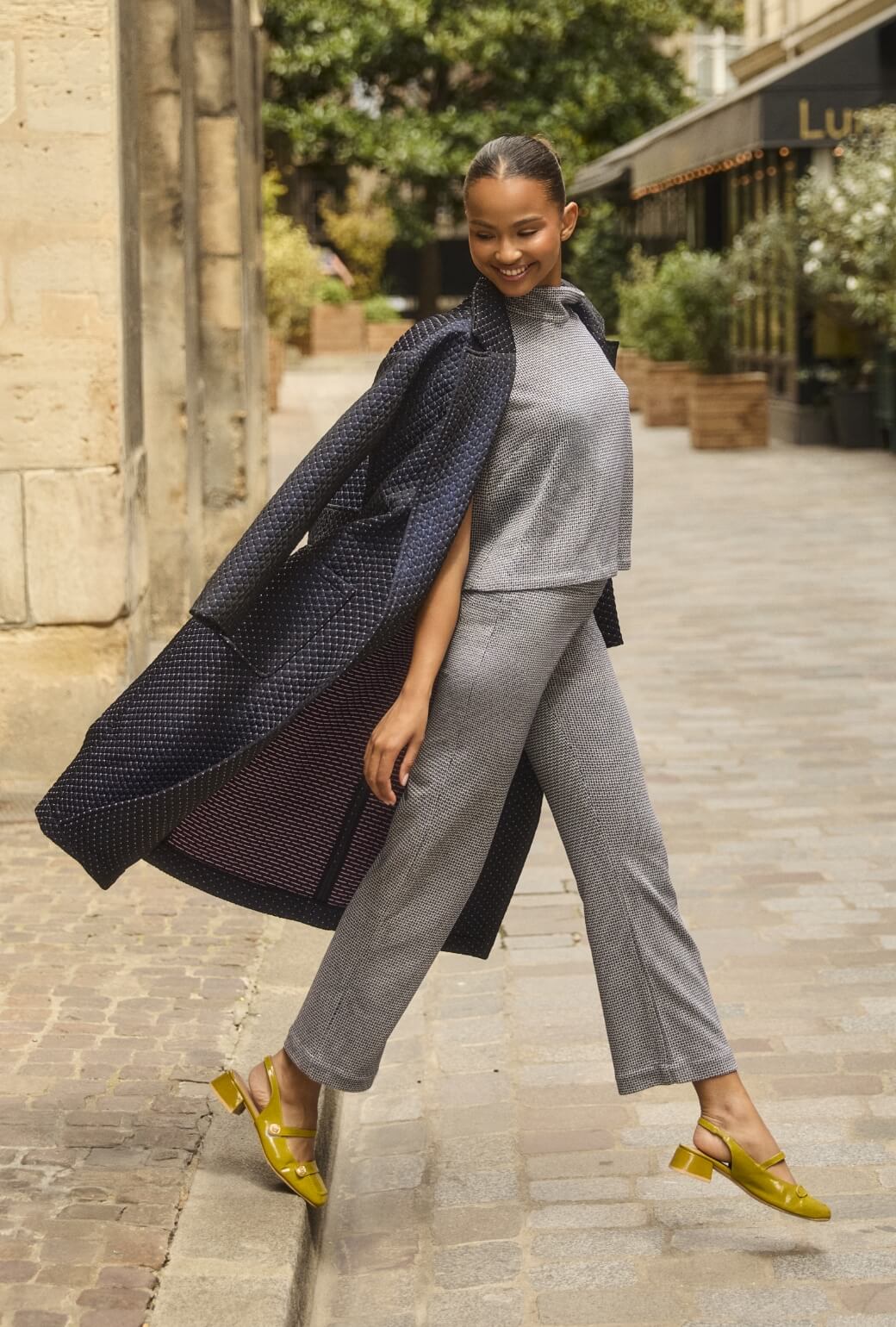 The Paley Pant - Navy Knit - BURU