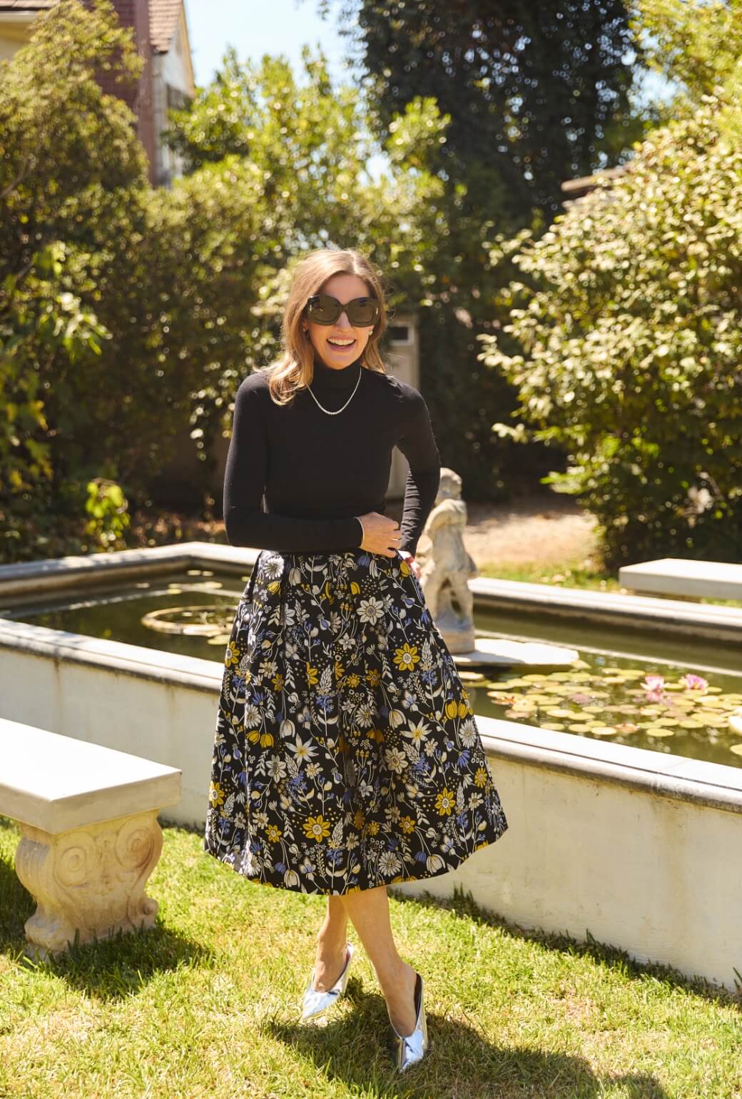 The Reed Skirt - Bouquet Brocade - BURU