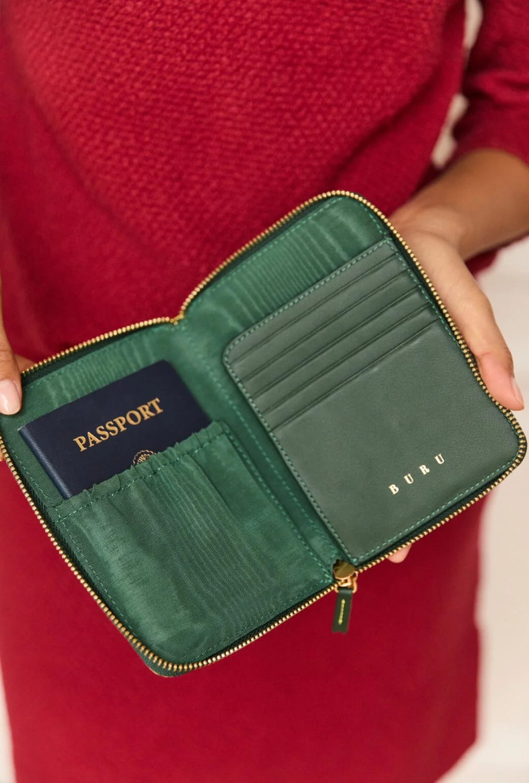 The Party of Five Travel Wallet - Deep Green - BURU