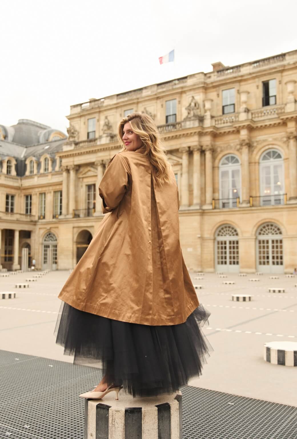 Buru x Anna Kloots Belted Swing Coat - Bronze - BURU