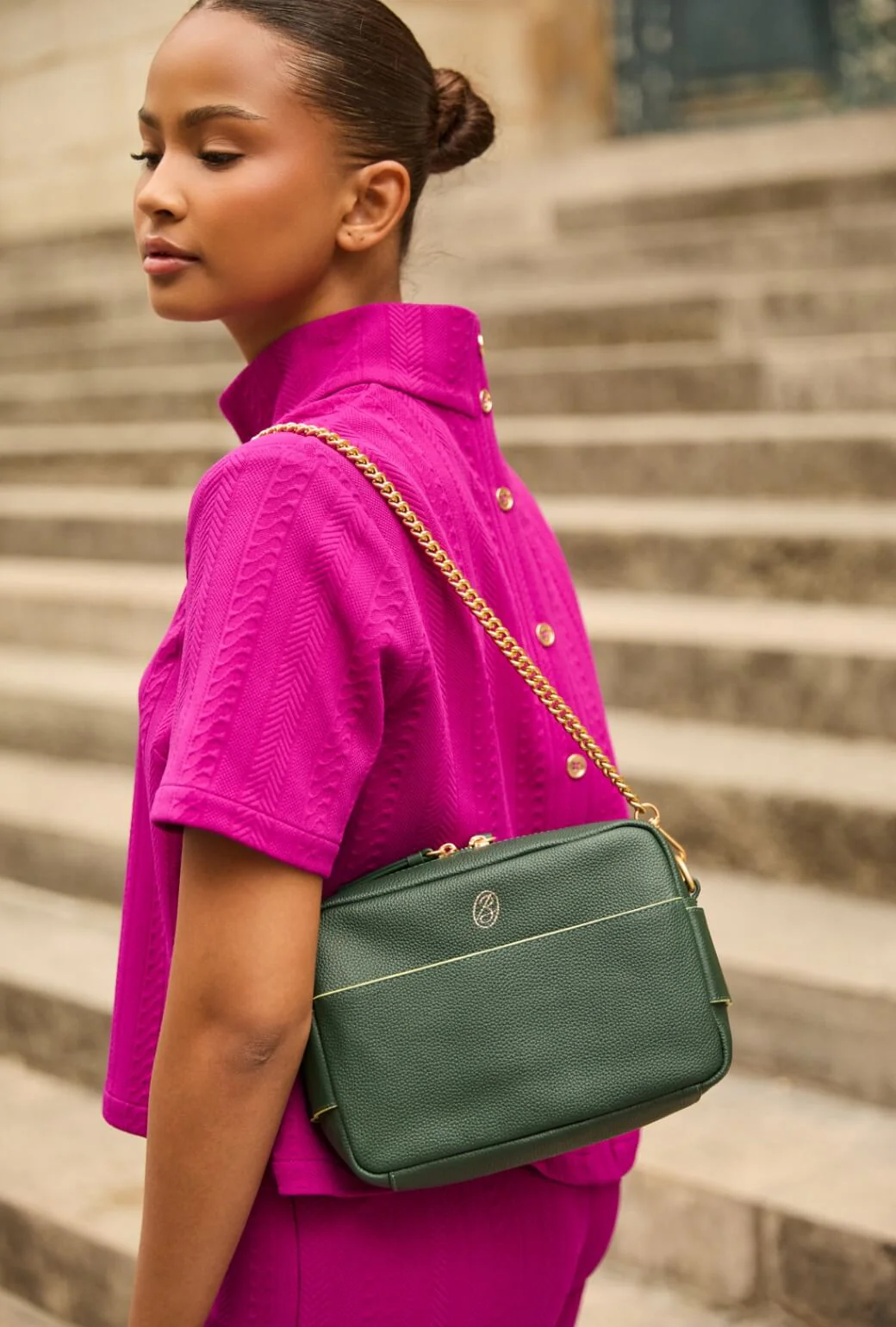 The Belmont Bag - Deep Green - BURU