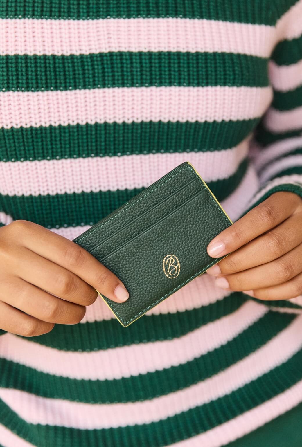 The Evelyn Card Case - Deep Green - BURU
