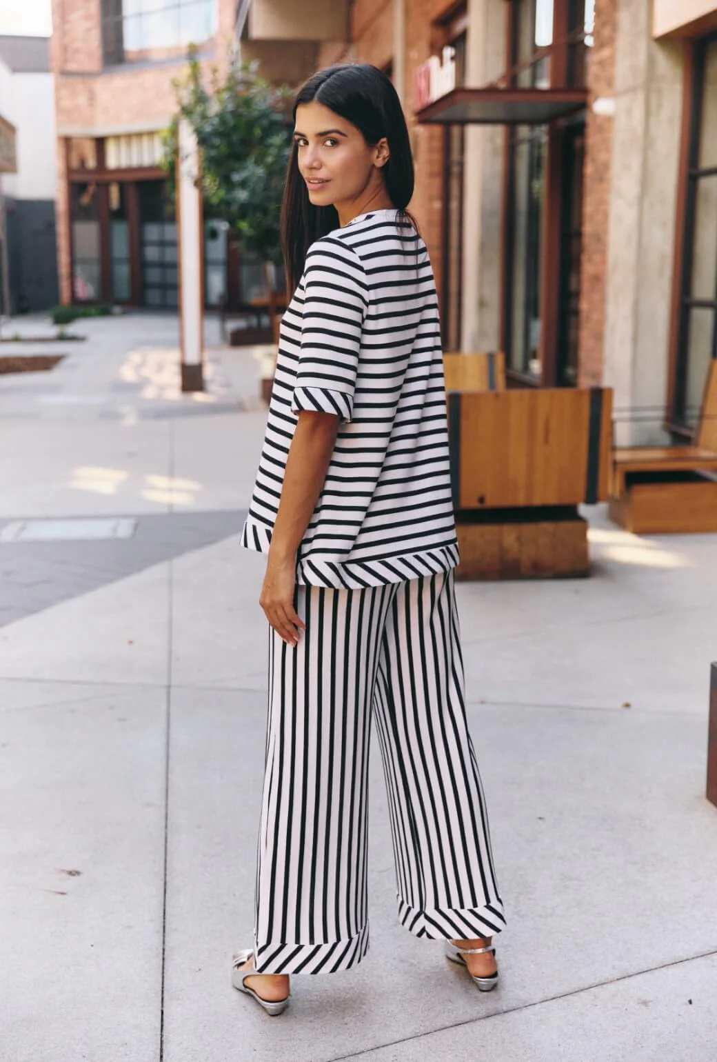 The Marseille Set - Navy & White Stripe - BURU