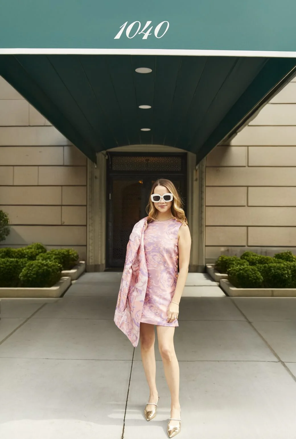 Buru x Old Soul Etiquette Jackie Dress - Lilac Abstract Flamestitch - BURU