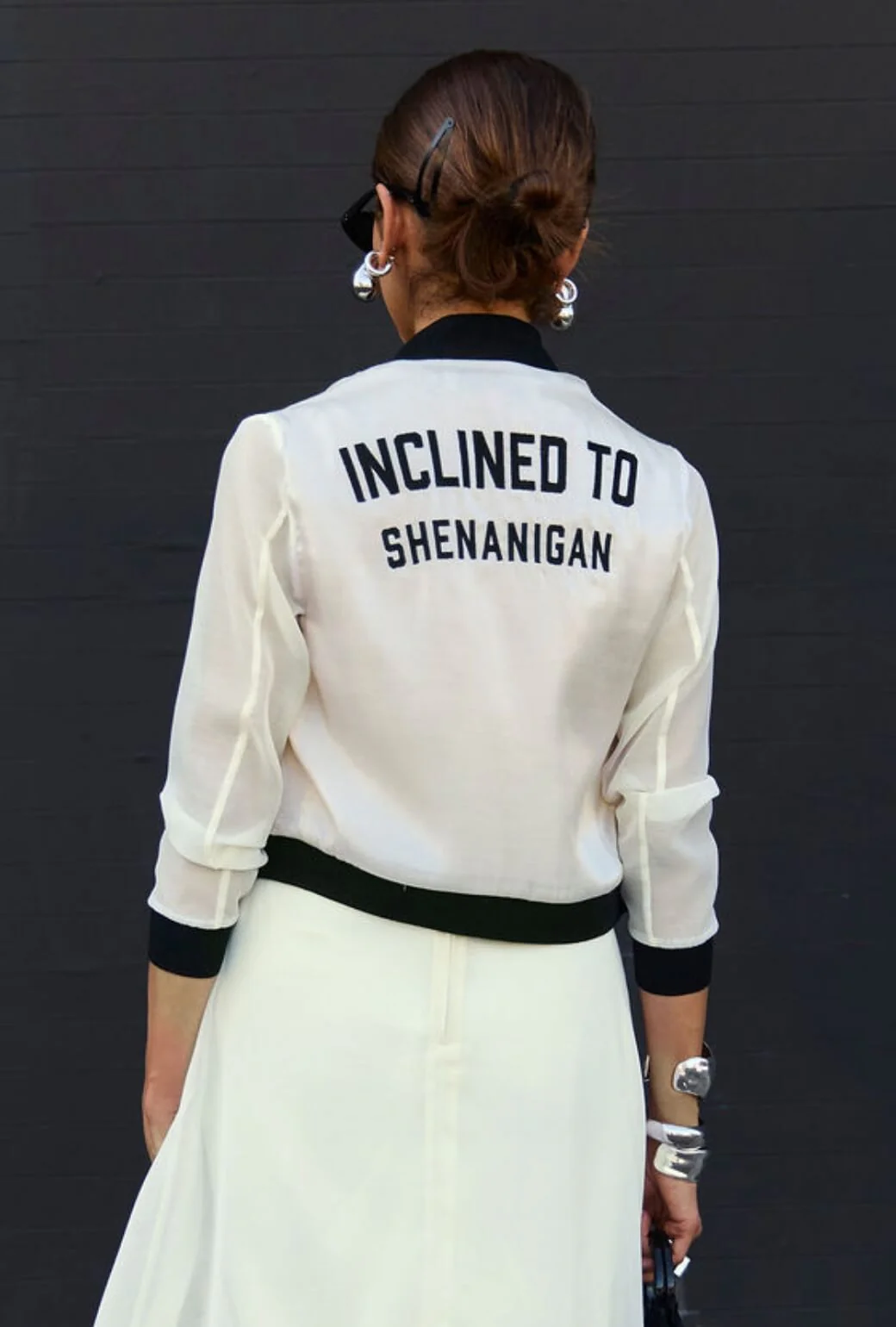 Buru x India The Beau Bomber - Black & Ivory - BURU