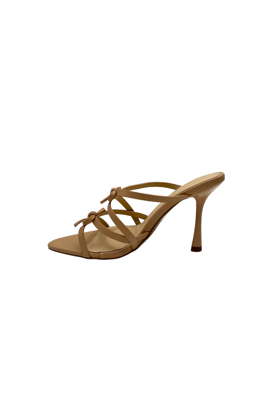 Strappy Bow Heel - Sand - BURU