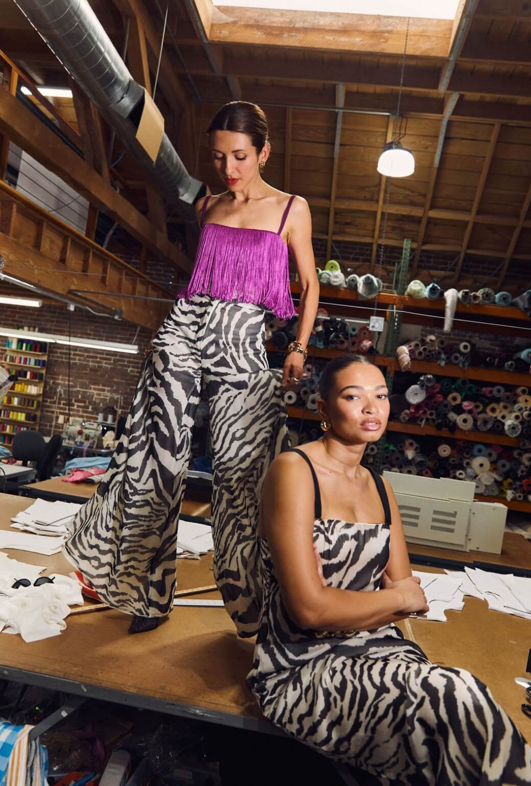 Buru x India The Camden Crop - Fuchsia - BURU