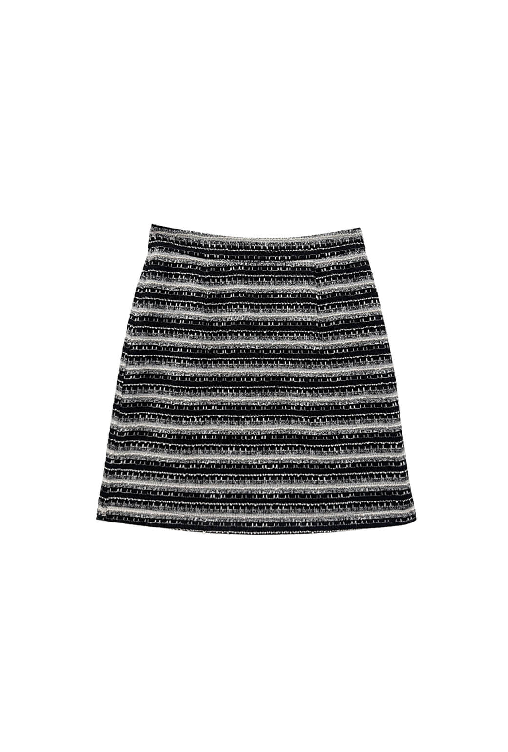 Pencil MINI Skirt - Black Lurex Bouclé - BURU