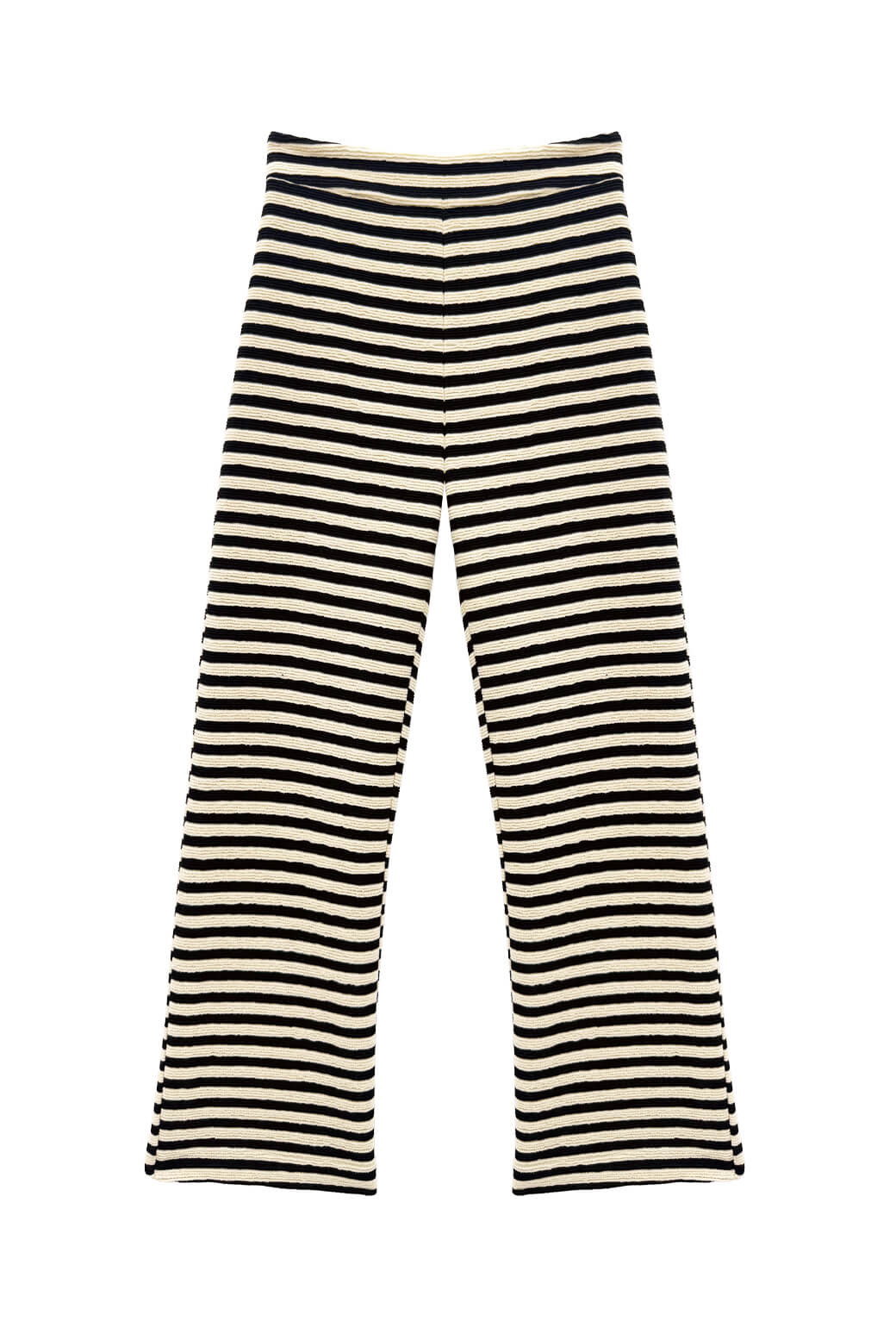 The Paley Pant - Black Striped Terry - BURU