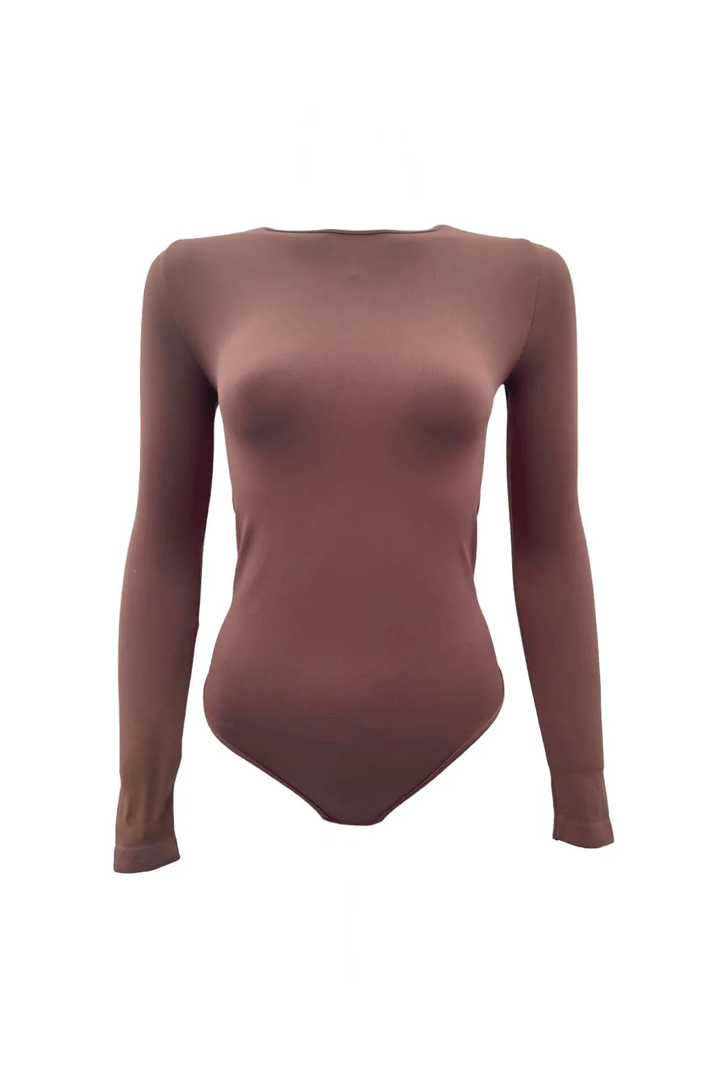 Le Scoop Long Sleeve Body Suit - Mocha - BURU