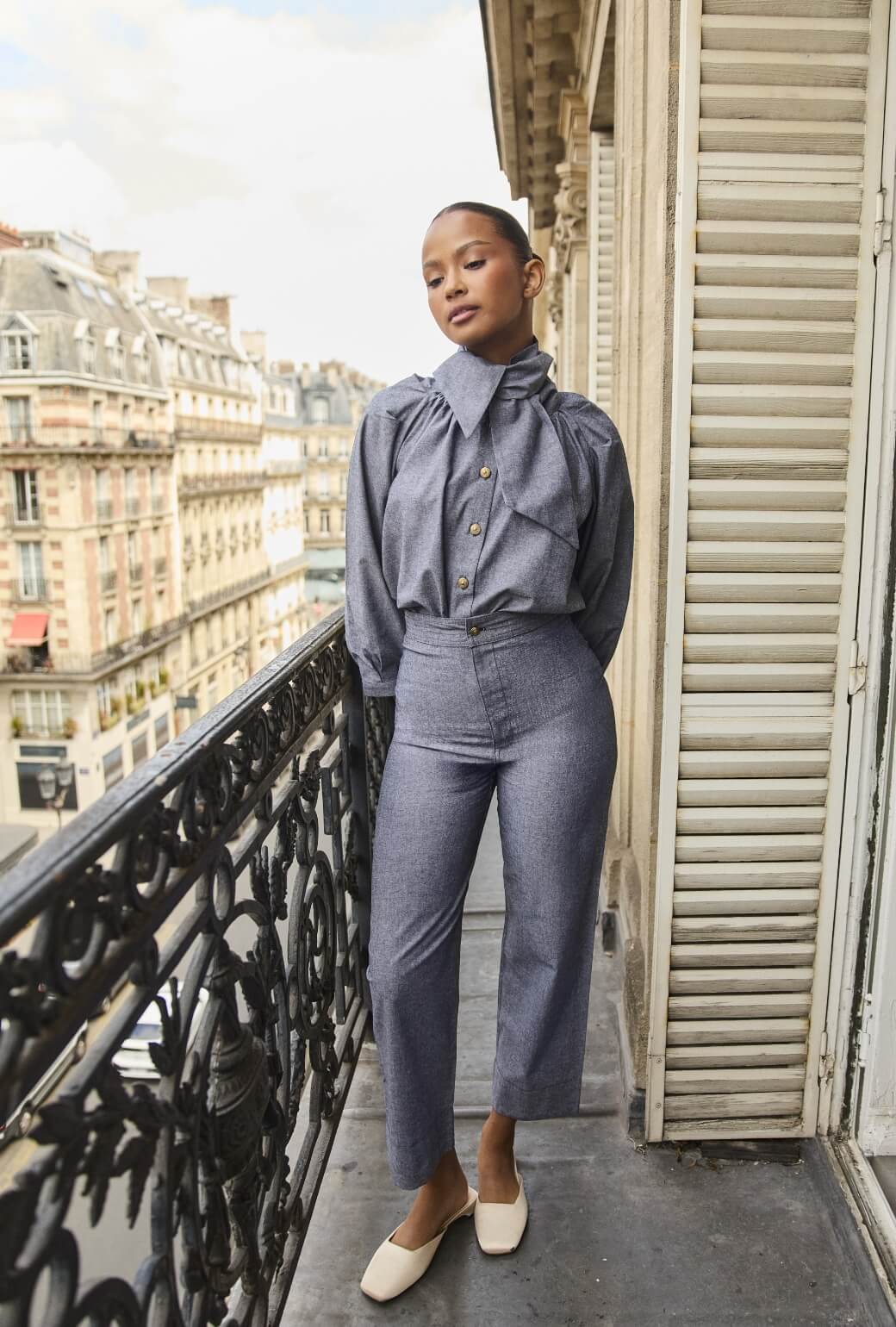 The Charlie Pant - Black Oxford - BURU