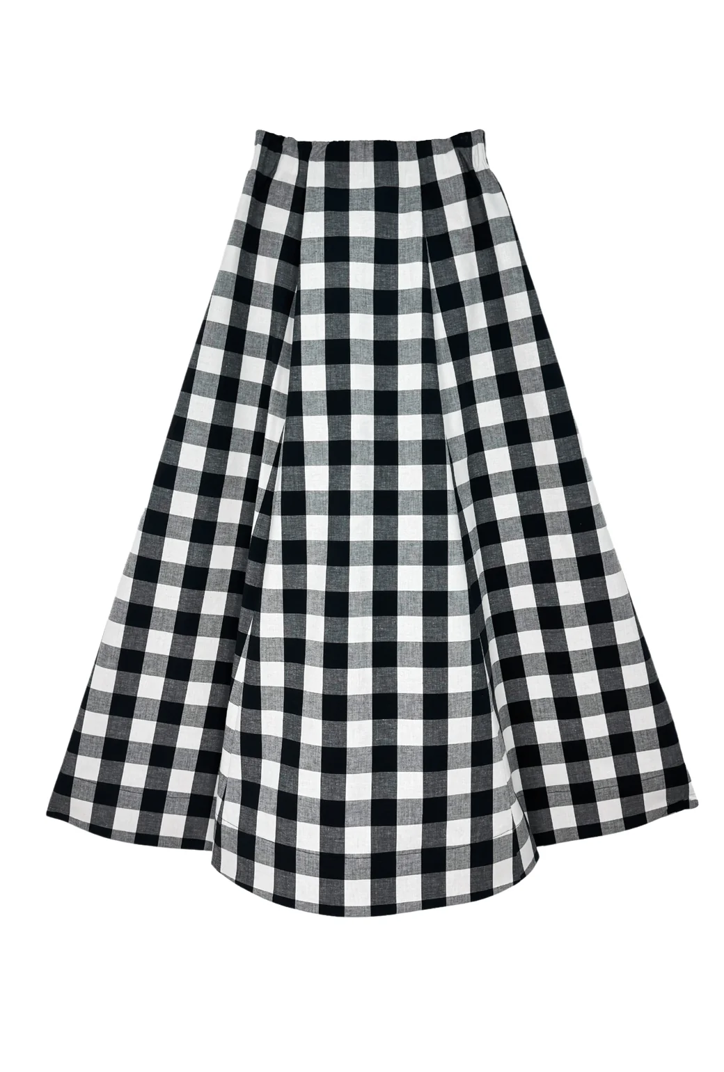 Guest Skirt - Black & White Gingham - BURU