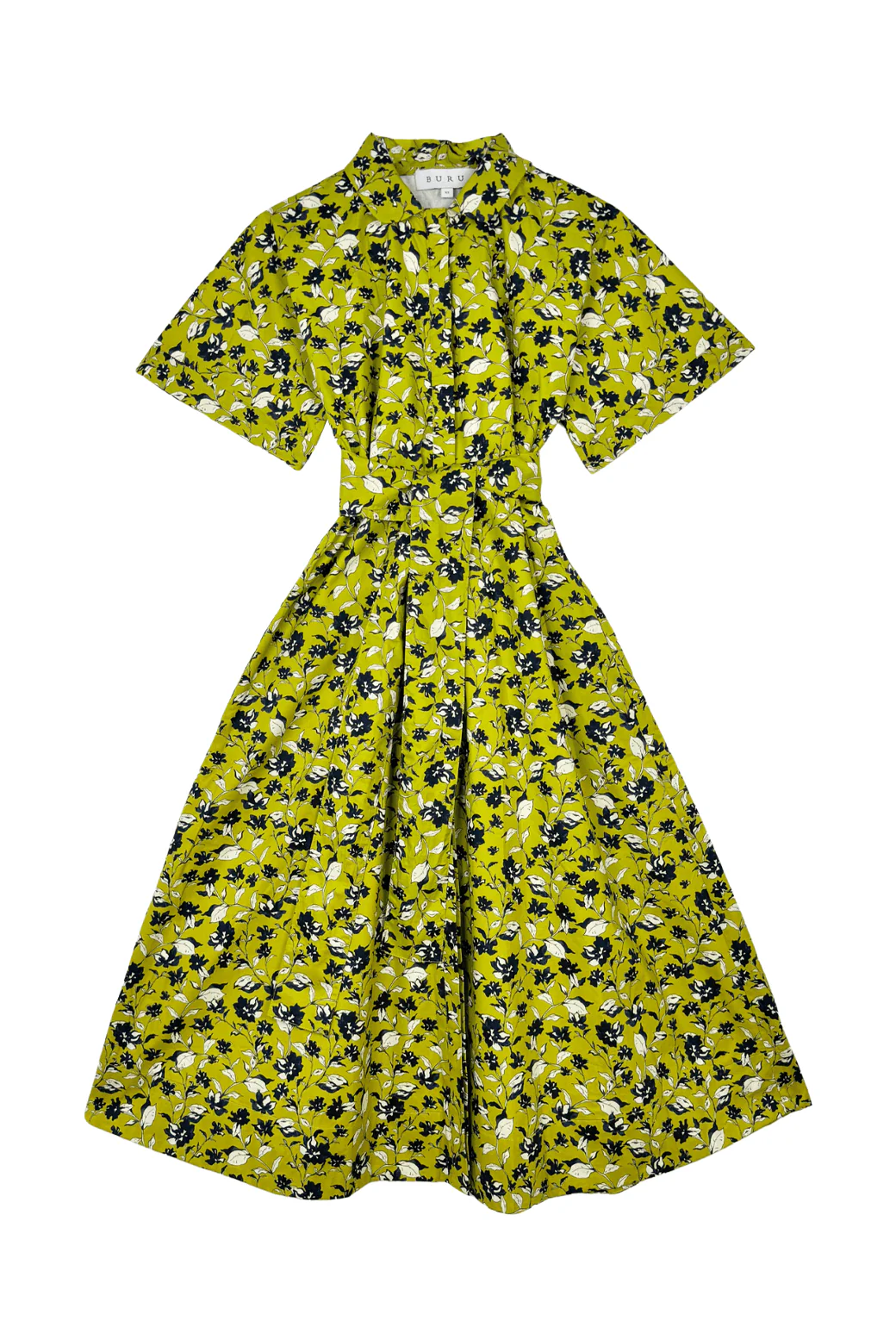 The Donna Day Gown - Chartreuse Floral - BURU