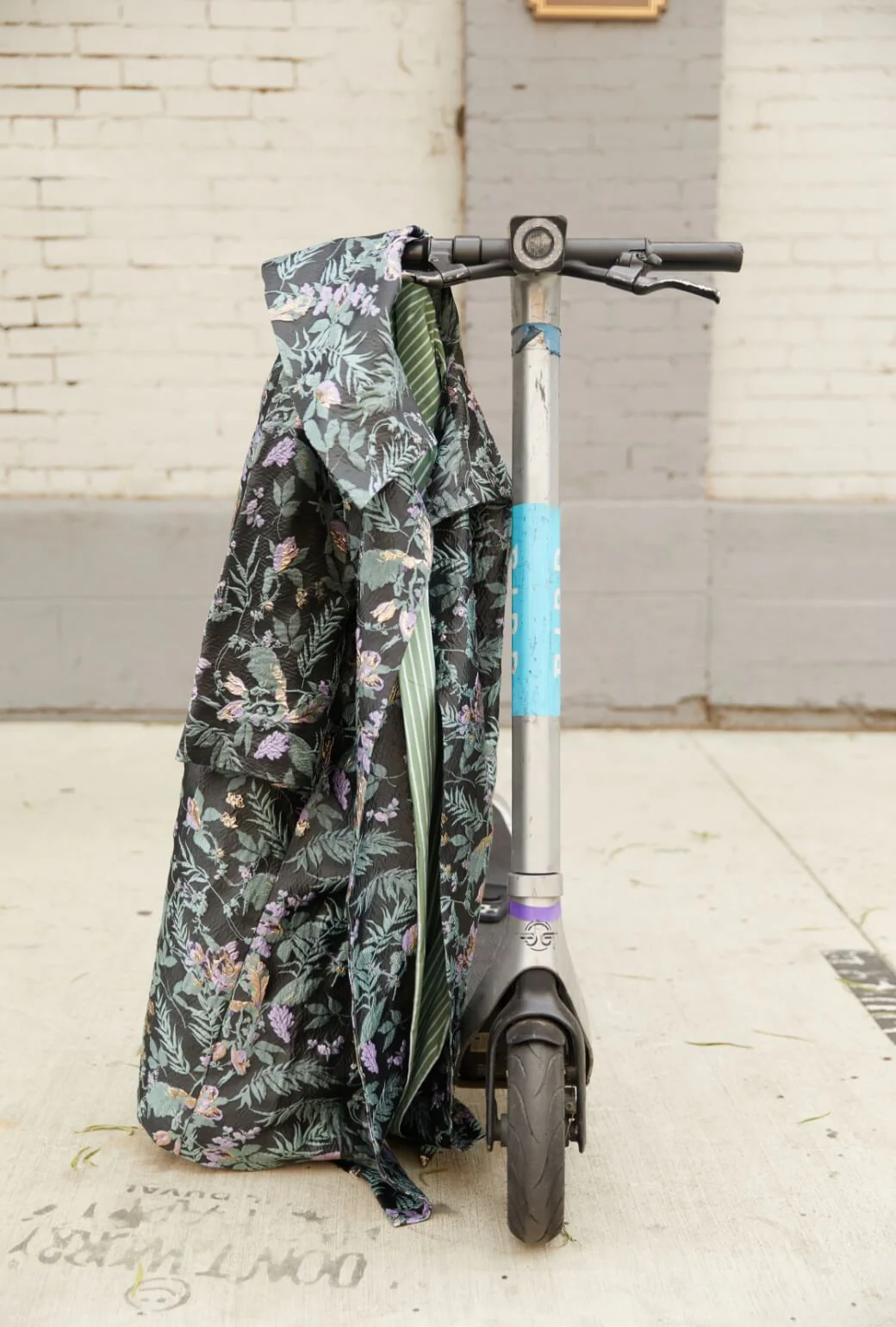 The Grace Coat - Sage & Lilac Brocade - BURU